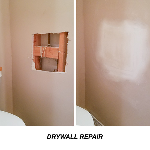 Bathroom wall repair